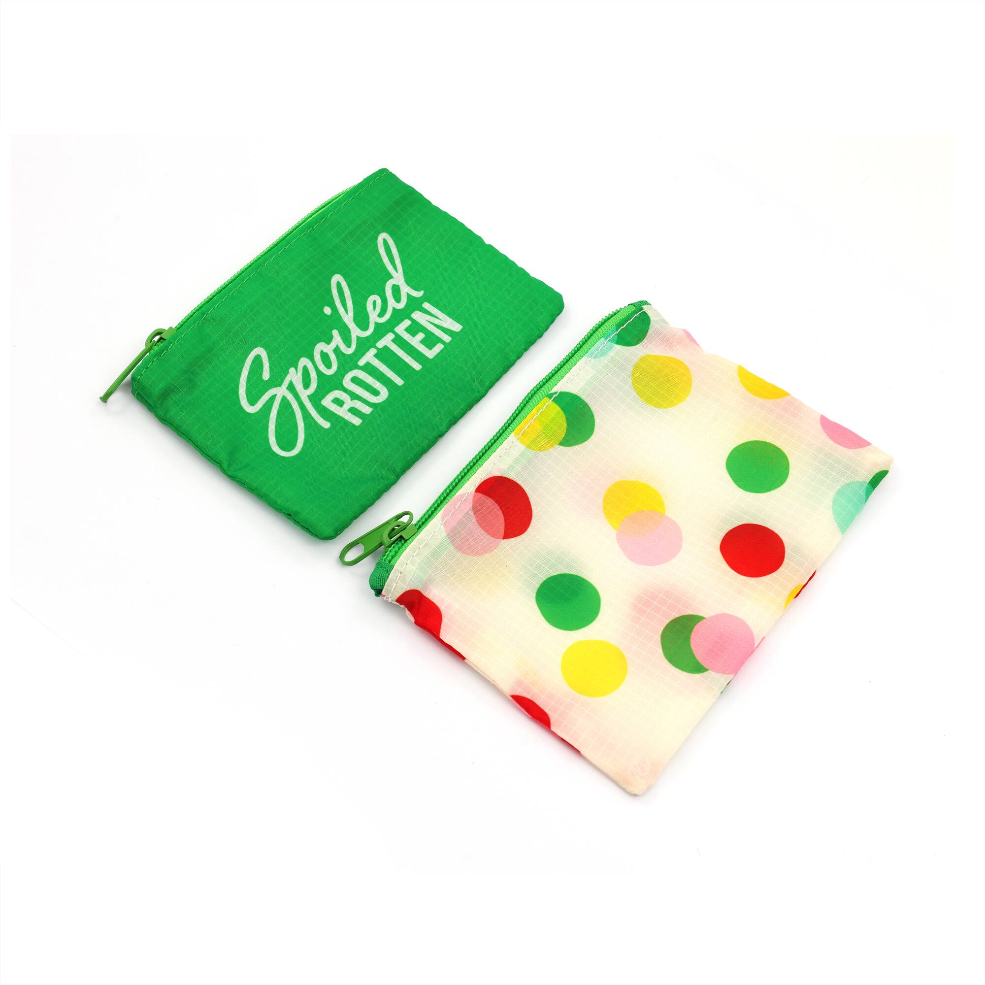 Green & Polka Dot Pet Pouch Set by Fab Finds